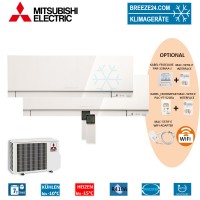 Set 2 x MSZ-EF25VE3 W Premium Wandgeräte + MXZ-2D42VA Set 2 x MSZ-EF25VE3 W Premium Wandgeräte + MXZ-2D42VA
