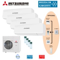 Set 4 x SRK 35 ZS-W Wandgerät + SCM100ZM-S Set 4 x SRK 35 ZS-W Wandgerät + SCM100ZM-S
