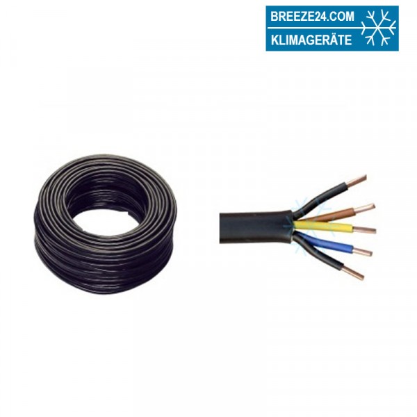 NYY-J 5 x 2.5 mm² NYY-J Erdkabel Schwarz