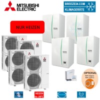 Set Kaskaden 4 x EHSC-MEC Hydrobox + 4 x Wärmepumpe PUHZ-SW120YHA nur Heizen Set Kaskaden 4 x EHSC-MEC Hydrobox + 4 x Wärmepumpe PUHZ-SW120YHA nur Heizen