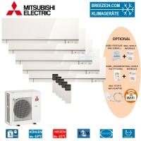 Set 5 x MSZ-EF18VE3W Premium Wandgeräte + MXZ-5E102VA Set 5 x MSZ-EF18VE3W Premium Wandgeräte + MXZ-5E102VA