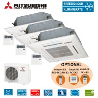 Set 3 x FDTC 25 VF 4-Wege-Deckenkassette Euroraster + SCM 60 ZM-S Set 3 x FDTC 25 VF 4-Wege-Deckenkassette Euroraster + SCM 60 ZM-S