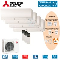 Set 4 x MSZ-FH25VE Deluxe Wandgeräte + MXZ-4E72VA Set 4 x MSZ-FH25VE Deluxe Wandgeräte + MXZ-4E72VA