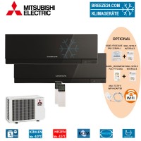 Set 2 x MSZ-EF25VE3 B Premium Wandgeräte + MXZ-2D42VA Set 2 x MSZ-EF25VE3 B Premium Wandgeräte + MXZ-2D42VA