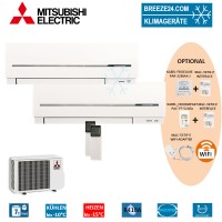 Set 2 x MSZ-SF25VE Kompakt Wandgeräte + MXZ-2D42VA Set 2 x MSZ-SF25VE Kompakt Wandgeräte + MXZ-2D42VA