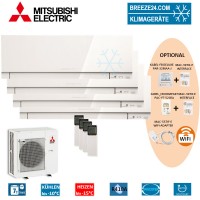 Set 4 x MSZ-EF22VE3 W Premium Wandgeräte + MXZ-4E83VA Set 4 x MSZ-EF22VE3 W Premium Wandgeräte + MXZ-4E83VA