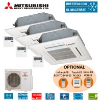 Set 3 x FDTC 25 VF 4-Wege-Deckenkassette Euroraster + SCM 80 ZM-S Set 3 x FDTC 25 VF 4-Wege-Deckenkassette Euroraster + SCM 80 ZM-S