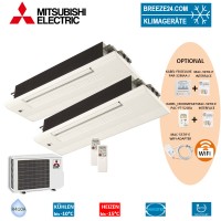 Set 2 x MLZ-KA25VA 1-Wege-Deckenkassetten + MXZ-2D42VA Set 2 x MLZ-KA25VA 1-Wege-Deckenkassetten + MXZ-2D42VA