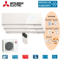 Set 3 x MSZ-EF22VE3 W Premium Wandgeräte + MXZ-3E54VA Set 3 x MSZ-EF22VE3 W Premium Wandgeräte + MXZ-3E54VA