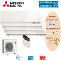 Set 3 x MSZ-EF25VE3 W + MSZ-EF50VE3 W Premium Wandgeräte + MXZ-4E83VA Set 3 x MSZ-EF25VE3 W + MSZ-EF50VE3 W Premium Wandgeräte + MXZ-4E83VA