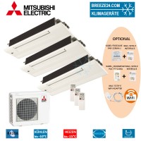 Set 3 x MLZ-KA25VA 1-Wege-Deckenkassette + MXZ-3E54VA Set 3 x MLZ-KA25VA 1-Wege-Deckenkassette + MXZ-3E54VA