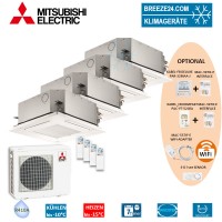 Set 4 x SLZ-KF25VA 4-Wege-Deckenkassetten Euro-Raster + MXZ-4E72VA Set 4 x SLZ-KF25VA 4-Wege-Deckenkassetten Euro-Raster + MXZ-4E72VA