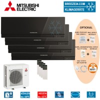 Set 4 x MSZ-EF25VE3 B Premium Wandgeräte + MXZ-4E83VA Set 4 x MSZ-EF25VE3 B Premium Wandgeräte + MXZ-4E83VA