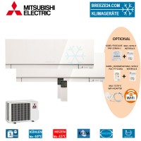 Set 2 x MSZ-EF25VE3 W Premium Wandgeräte + MXZ-2D53VA Set 2 x MSZ-EF25VE3 W Premium Wandgeräte + MXZ-2D53VA