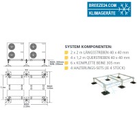 Aufstellelemente Big Foot MS-112 Aufstellelemente Big Foot MS-112