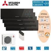 Set 4 x MSZ-EF22VE3 B Premium Wandgeräte + MXZ-4E72VA Set 4 x MSZ-EF22VE3 B Premium Wandgeräte + MXZ-4E72VA
