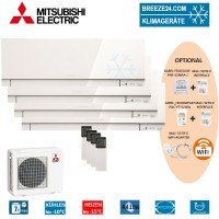 Set 4 x MSZ-EF22VE3 W Premium Wandgeräte + MXZ-4E72VA Set 4 x MSZ-EF22VE3 W Premium Wandgeräte + MXZ-4E72VA