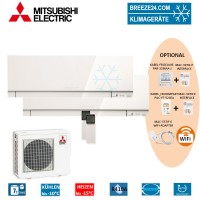 Set 2 x MSZ-EF25VE3 W Premium Wandgeräte + MXZ-3E54VA Set 2 x MSZ-EF25VE3 W Premium Wandgeräte + MXZ-3E54VA