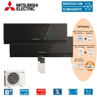 Set 2 x MSZ-EF35VE3 B Premium Wandgeräte + MXZ-3E68VA Set 2 x MSZ-EF35VE3 B Premium Wandgeräte + MXZ-3E68VA