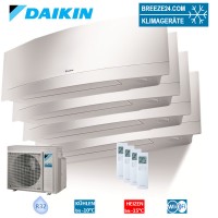 Set 3 x FTXJ25MW + FTXJ50MW Wandgeräte Emura + 4MXM80N R32 Set 3 x FTXJ25MW + FTXJ50MW Wandgeräte Emura + 4MXM80N R32
